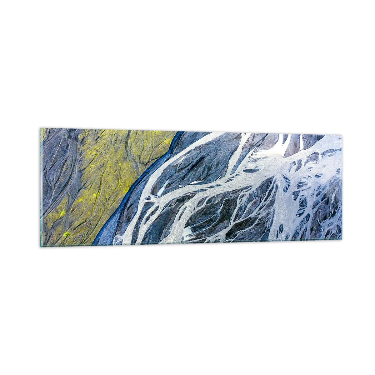 Glasbild - Bild auf glas - Felsmalereien der Natur - 90x30 cm