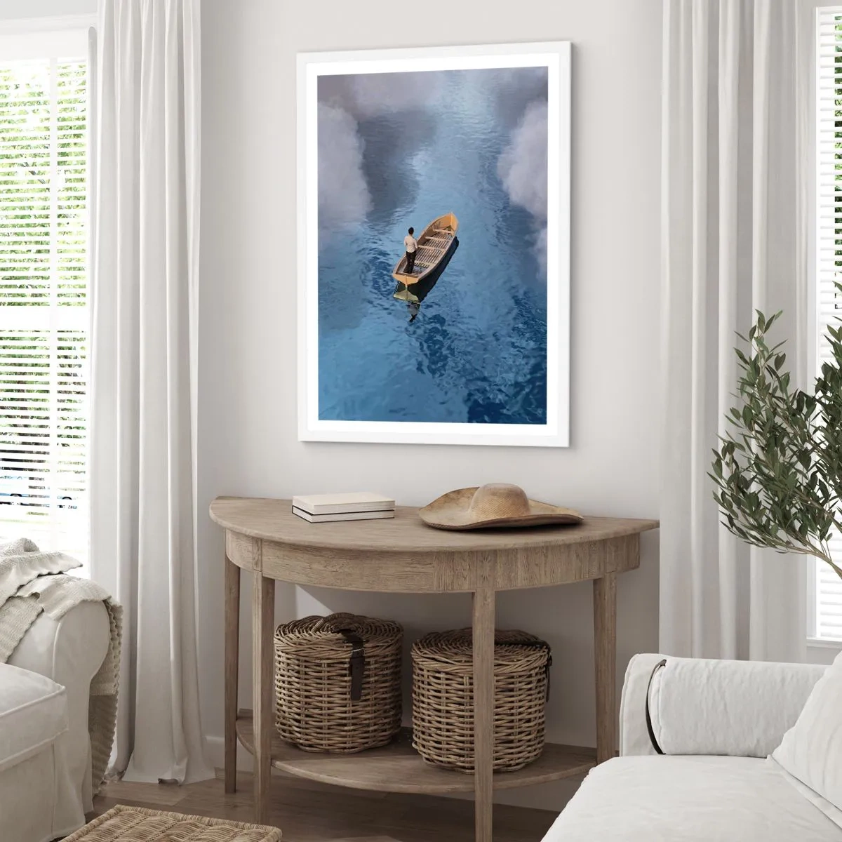 Poster in einem weißen Rahmen - Leben – Reise – unbekannt - 40x50 cm