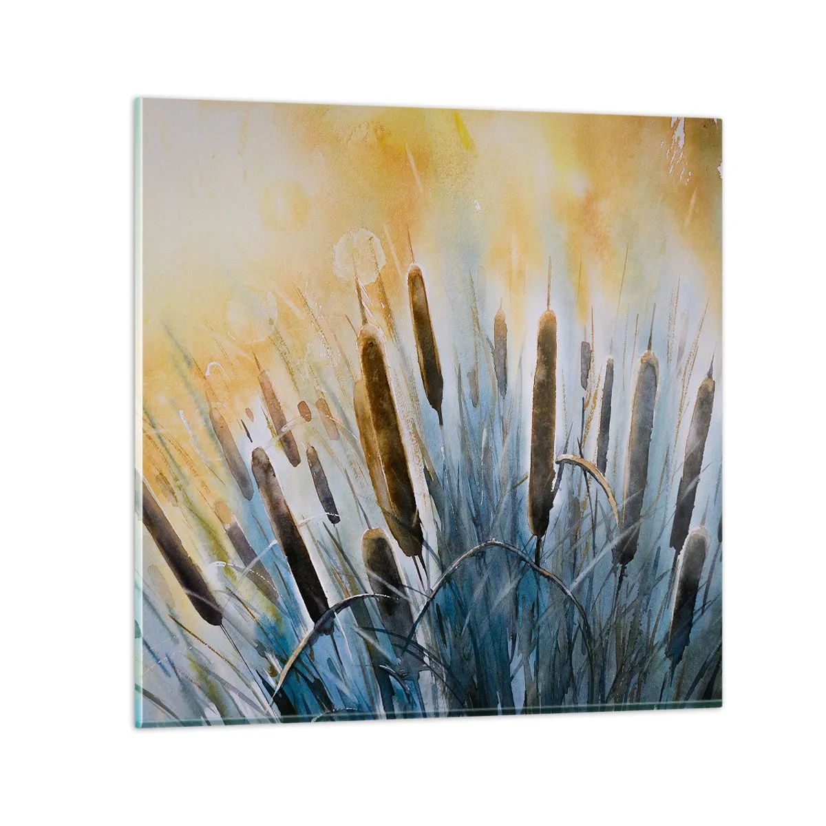 Glasbild - Bild auf glas - Die Kälte des Wassers, die Hitze der Sonne - 30x30 cm