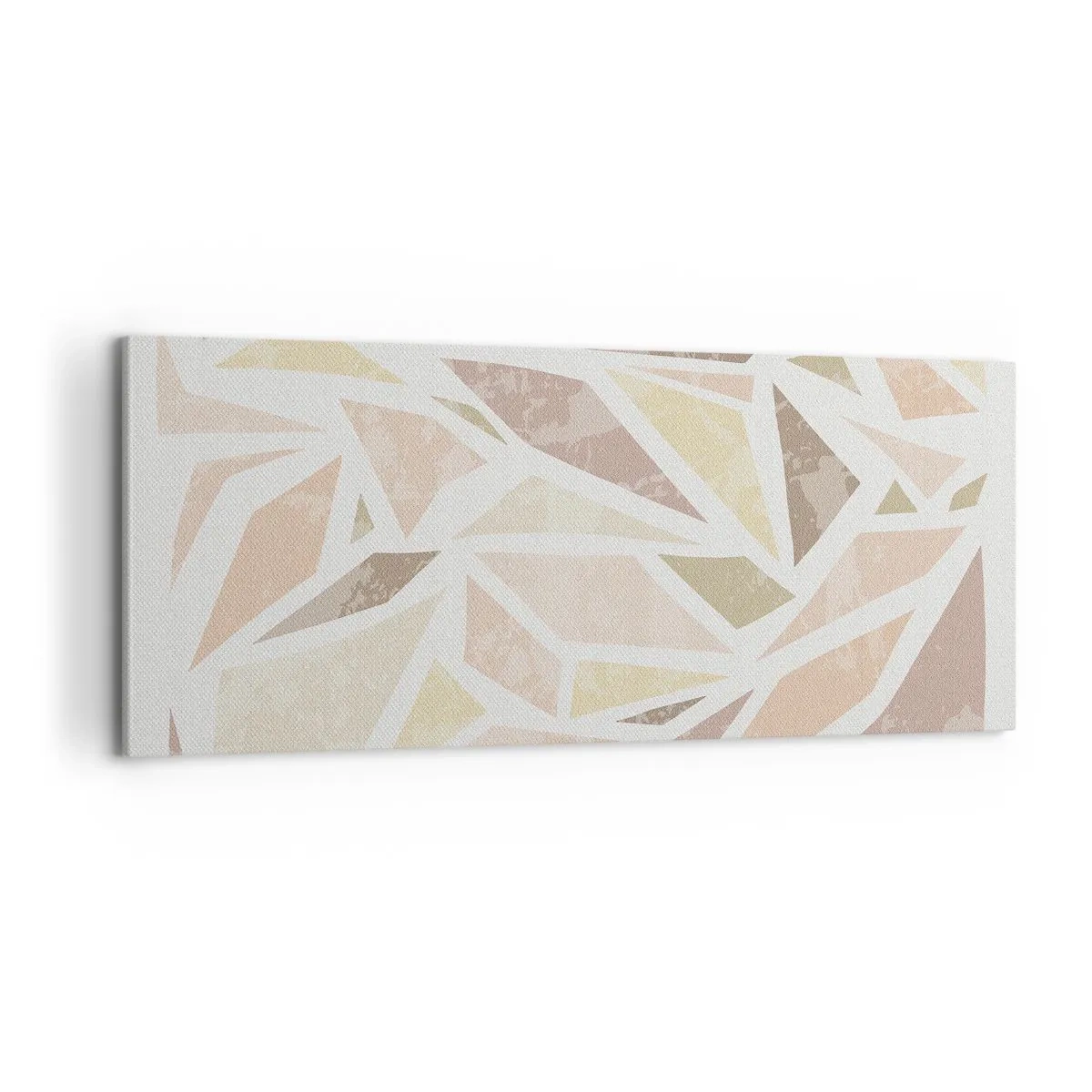 Bild auf Leinwand - Leinwandbild - Buntglas-Komposition - 100x40 cm