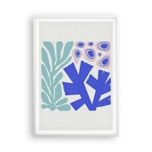 Poster in einem weißen Rahmen - Unterwassergarten - 70x100 cm