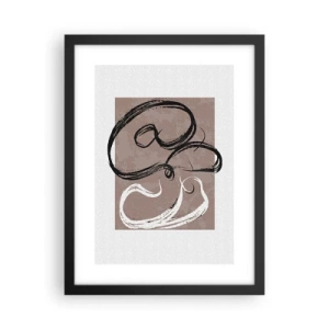 Poster in einem schwarzem Rahmen - Komposition – die Suche nach Fülle - 30x40 cm