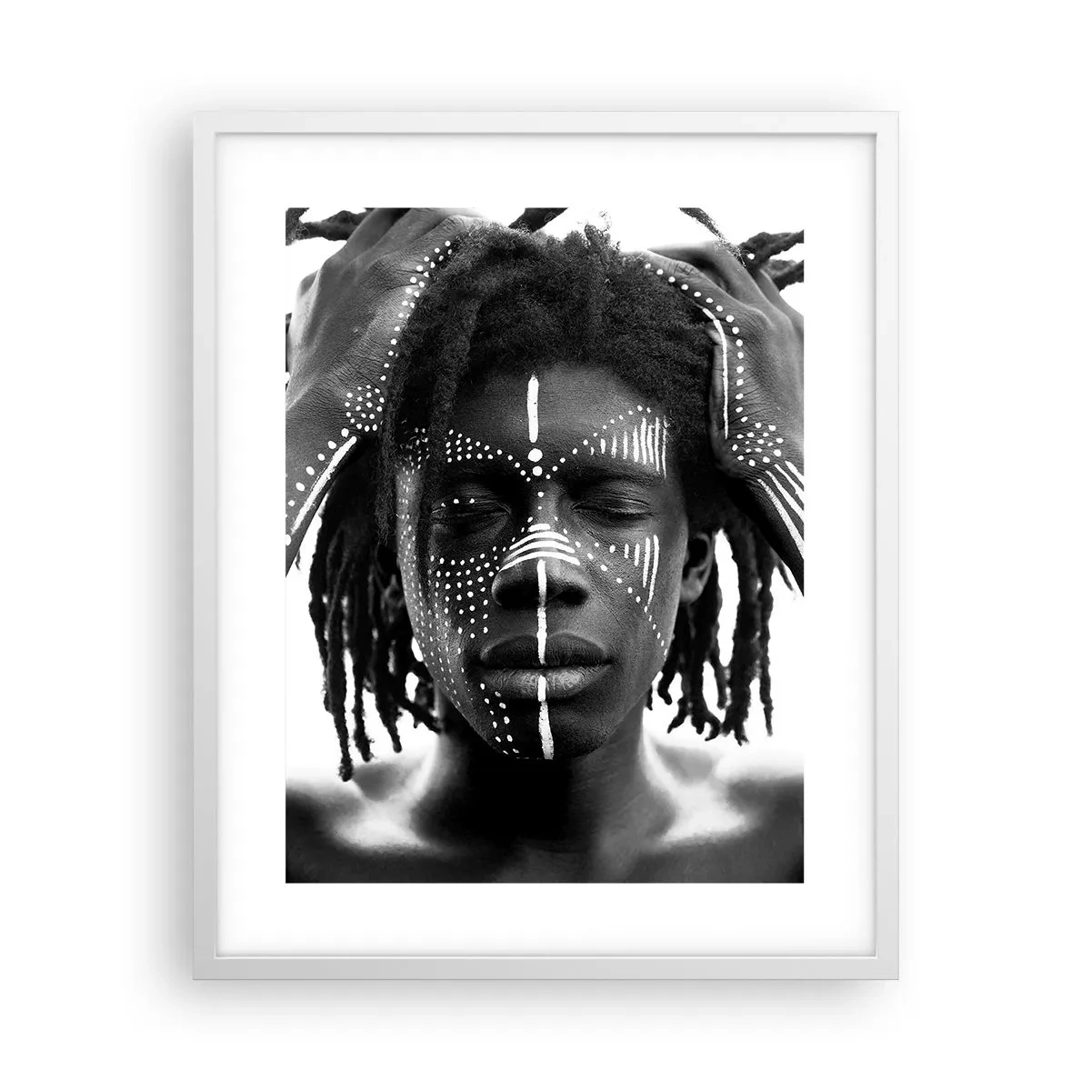 Poster in einem weißen Rahmen - Wo bist du? - 40x50 cm