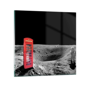 Glasbild - Bild auf glas - Ein kosmischer Witz - 70x70 cm