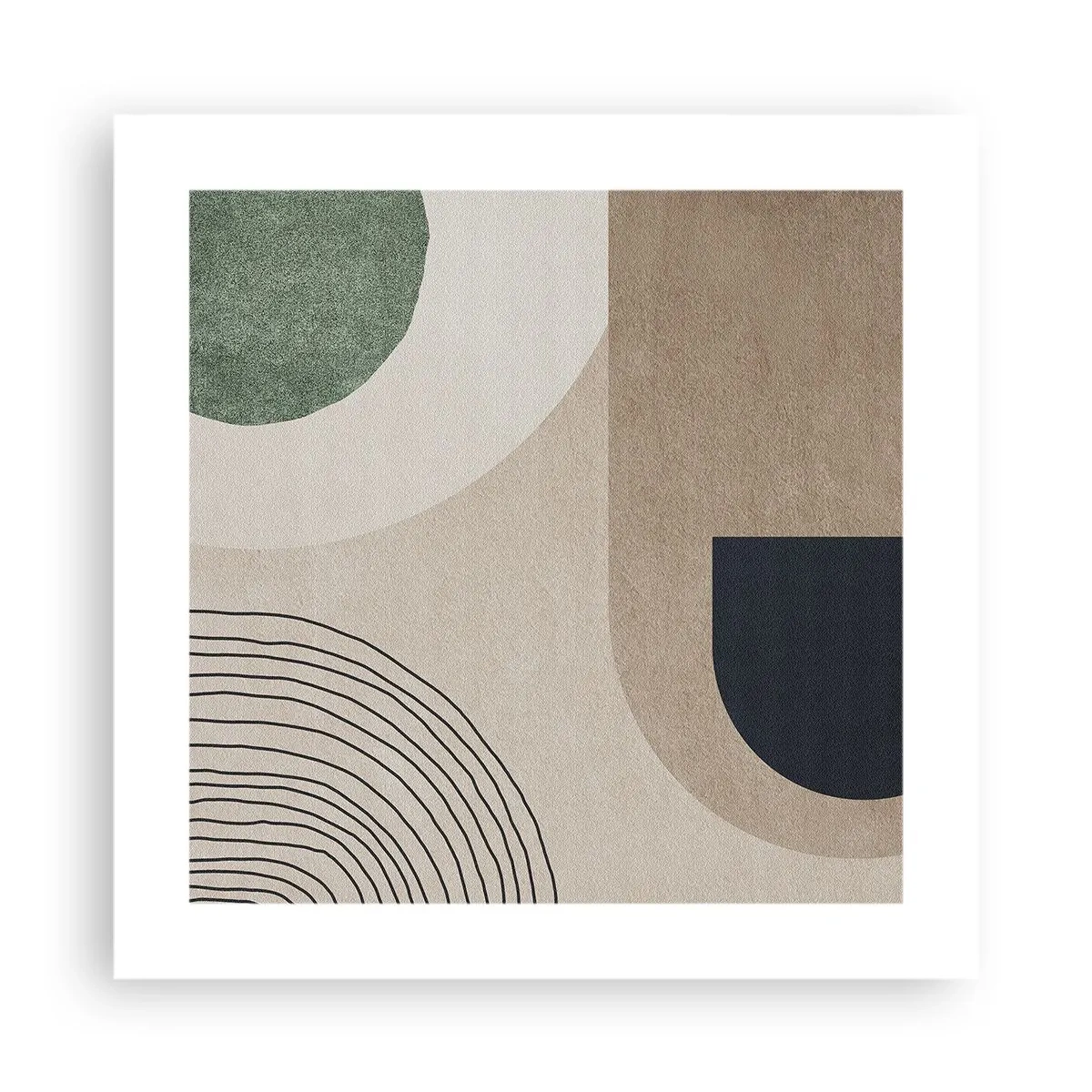 Poster - Sanftheit des Ovals - 40x40 cm