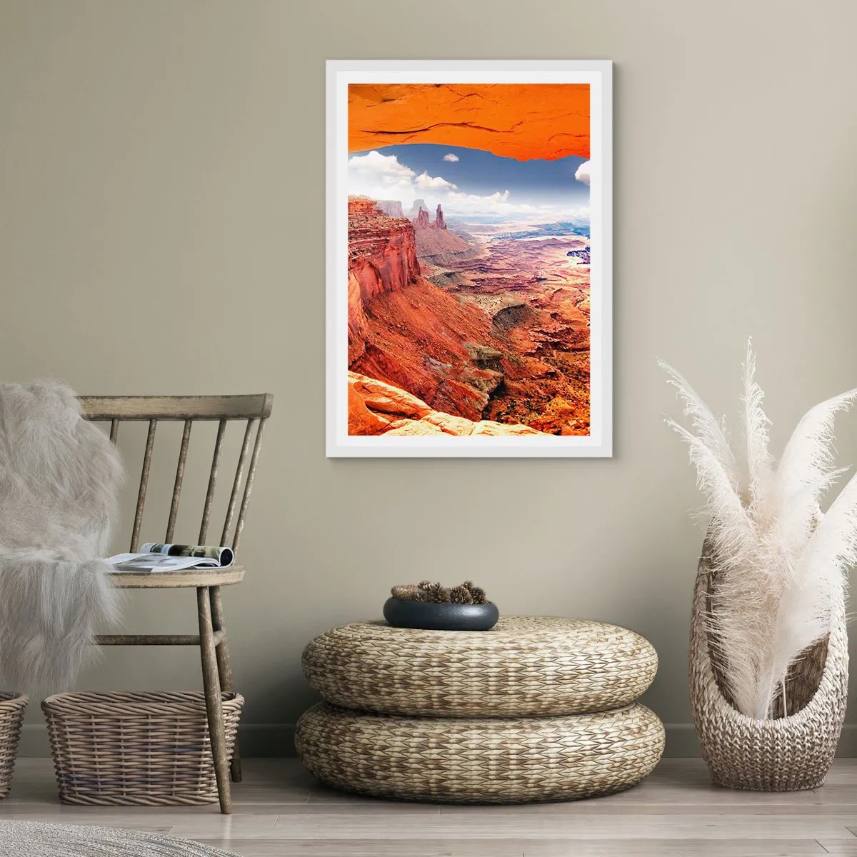 Poster in einem weißen Rahmen - Von der Natur selbst geschnitzt - 30x40 cm