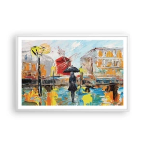 Poster in einem weißen Rahmen - Pariser Legenden - 91x61 cm