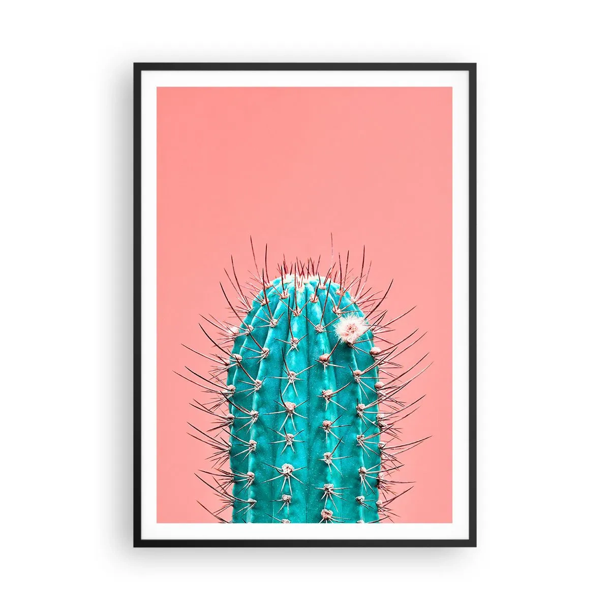 Poster in einem schwarzem Rahmen - Schau einfach hin - 70x100 cm