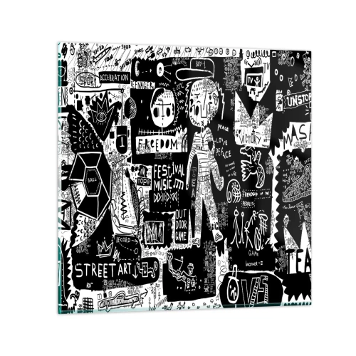 Glasbild - Bild auf glas - Spirituelle Jugend des Gesetzes und der Freude - 30x30 cm