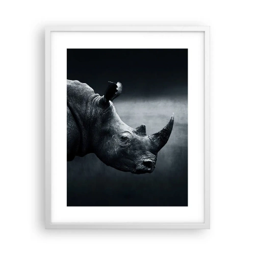 Poster in einem weißen Rahmen - Richtiges Profil - 40x50 cm