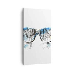 Bild auf Leinwand - Leinwandbild - Großstadt-Chic - 55x100 cm