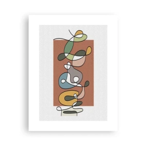 Poster - Abstraktion: bunter Tanz - 30x40 cm