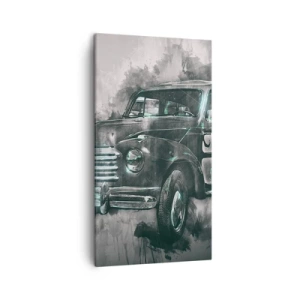 Bild auf Leinwand - Leinwandbild - Geehrter Vorfahr - 45x80 cm