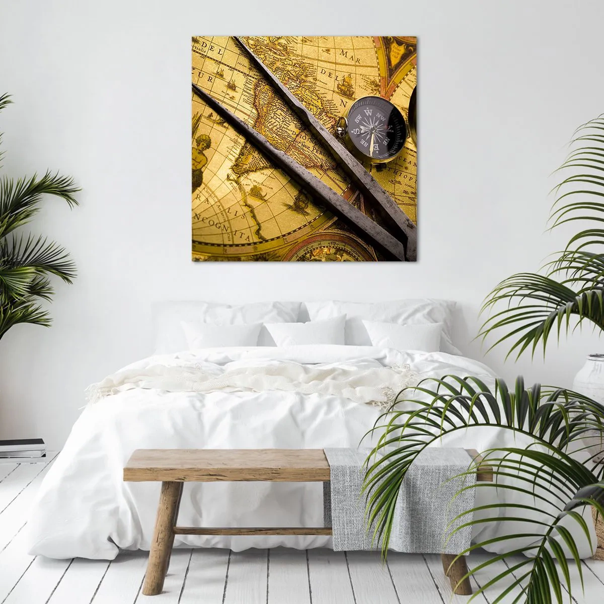 Bild auf Leinwand - Leinwandbild - Wo sind diese Schätze? - 60x60 cm