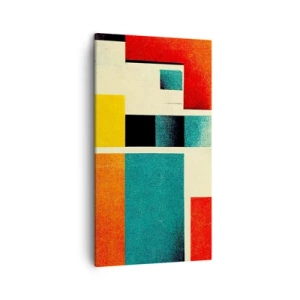 Bild auf Leinwand - Leinwandbild - Geometrische Abstraktion – gute Energie - 45x80 cm