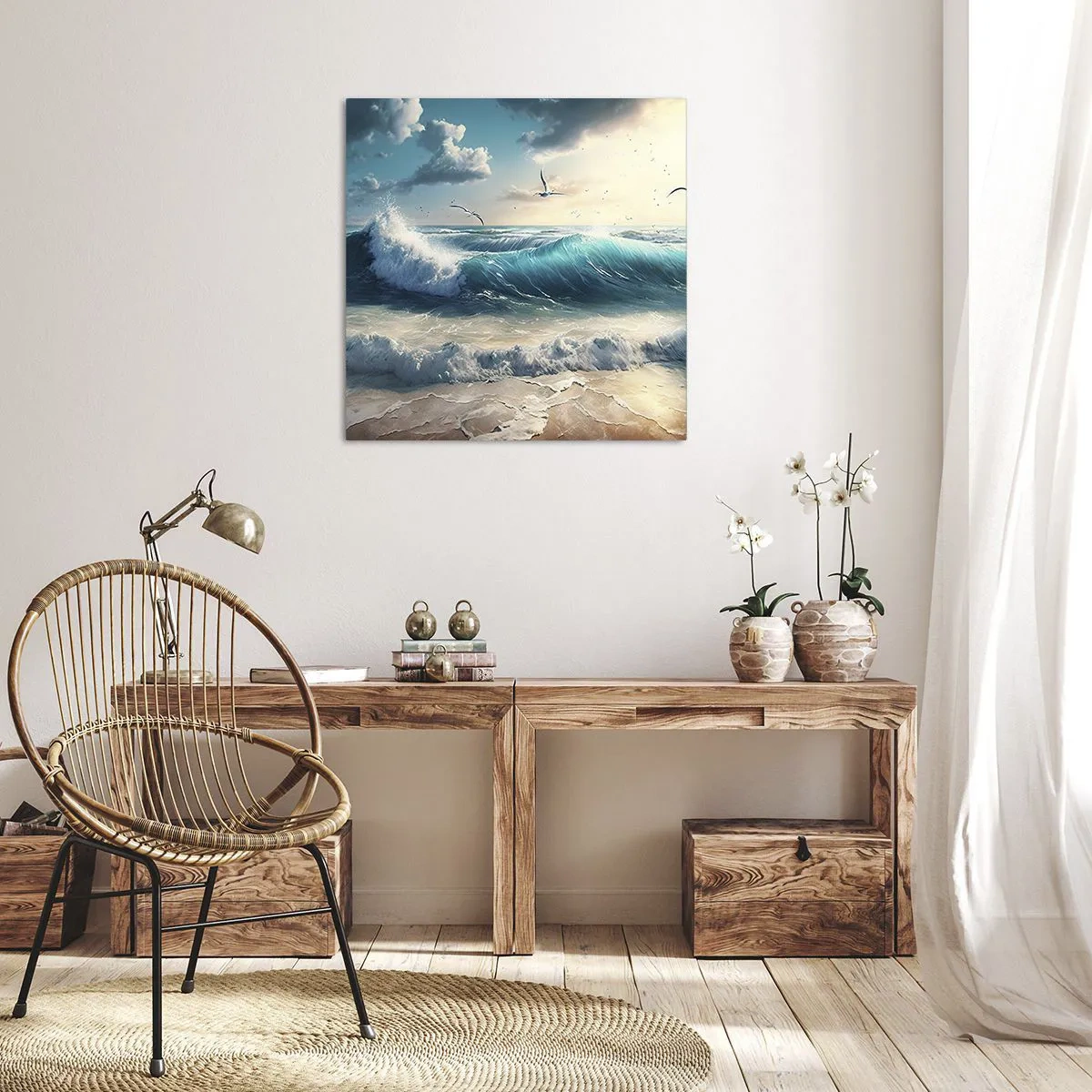 Bild auf Leinwand - Leinwandbild - Es summt nur für dich - 40x40 cm