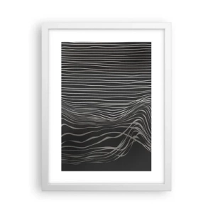 Poster in einem weißen Rahmen - Rhythmus und Akzent - 30x40 cm