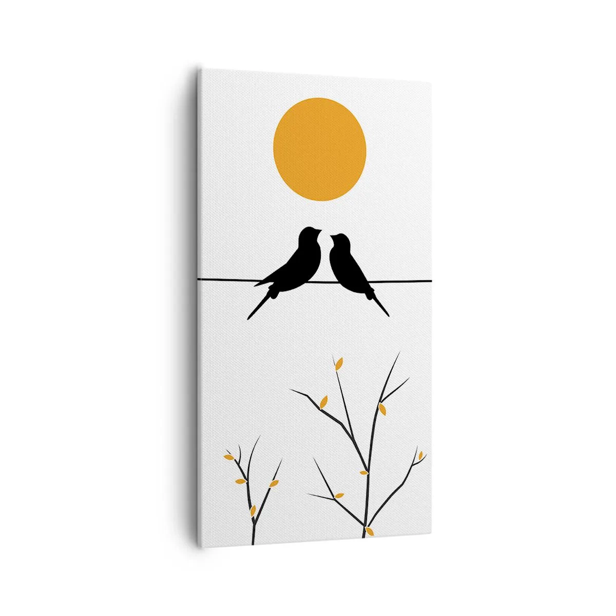 Bild auf Leinwand - Leinwandbild - Abend der Nachtigallen - 55x100 cm