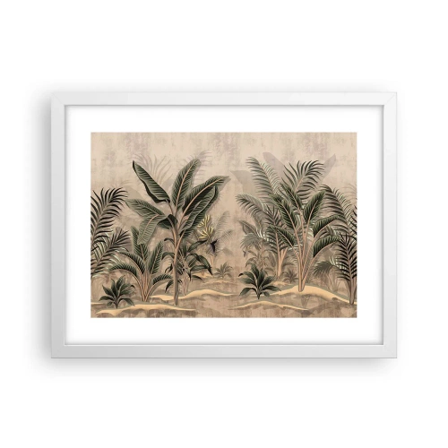 Poster in einem weißen Rahmen - Eine Gravur im Kolonialstil - 40x30 cm