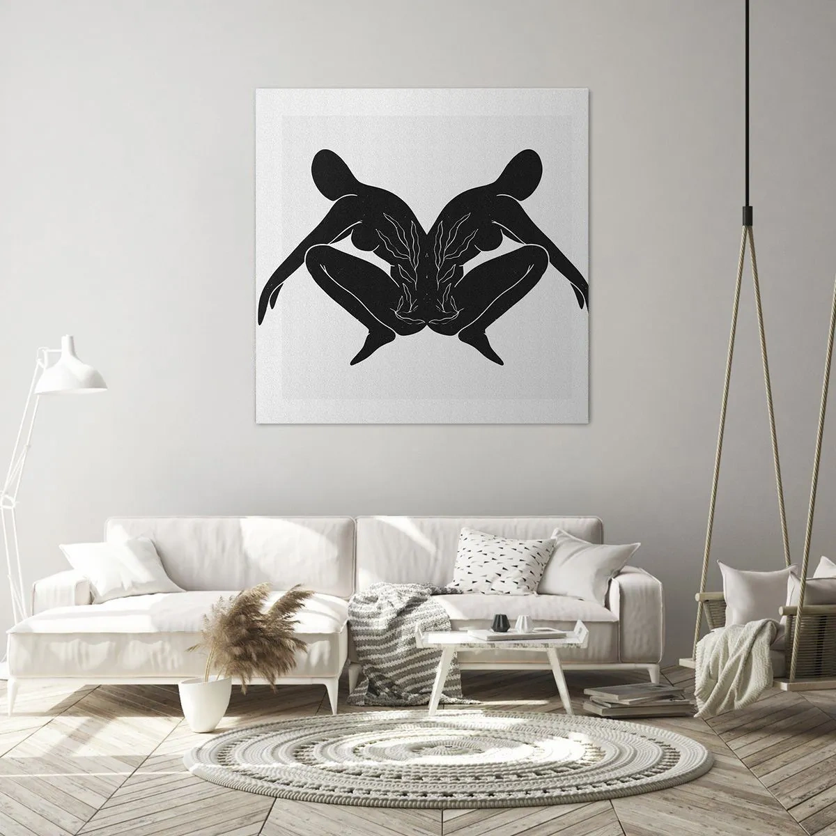 Bild auf Leinwand - Leinwandbild - Gemeinsame Seele - 60x60 cm