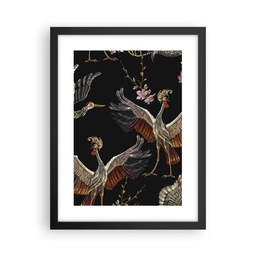 Poster in einem schwarzem Rahmen - Märchenvogel - 30x40 cm