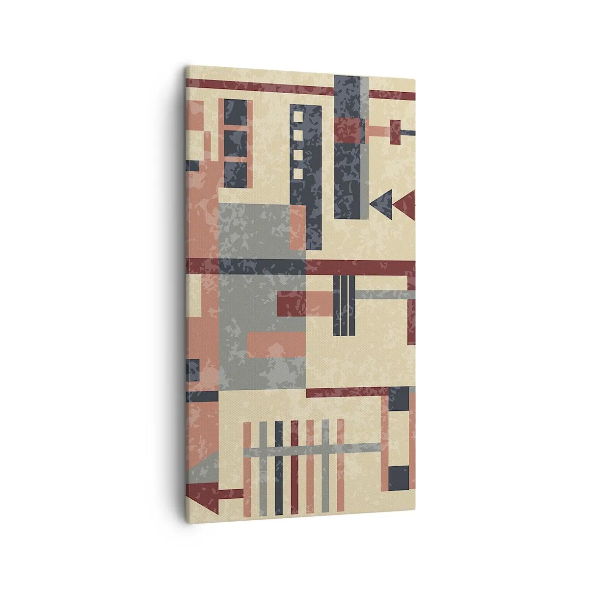 Bild auf Leinwand - Leinwandbild - Eine Kombination aus Vertikalen und Ebenen - 45x80 cm