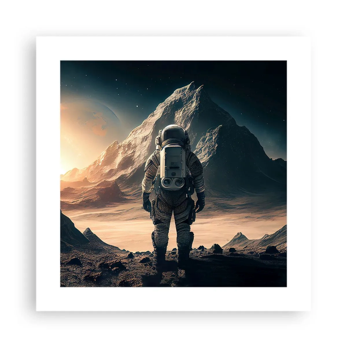 Poster - Neue Herausforderung - 40x40 cm