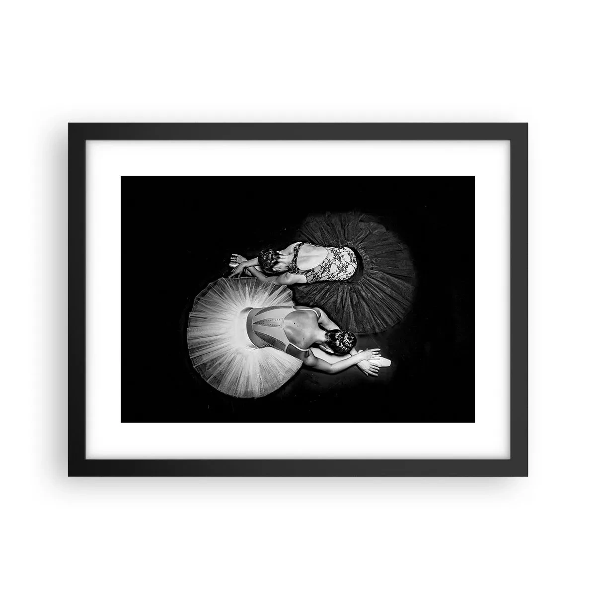 Poster in einem schwarzem Rahmen - Jin und Jang – perfekte Balance - 40x30 cm