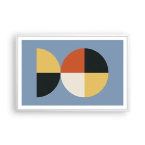 Poster in einem weißen Rahmen - Beobachte und zähle - 91x61 cm