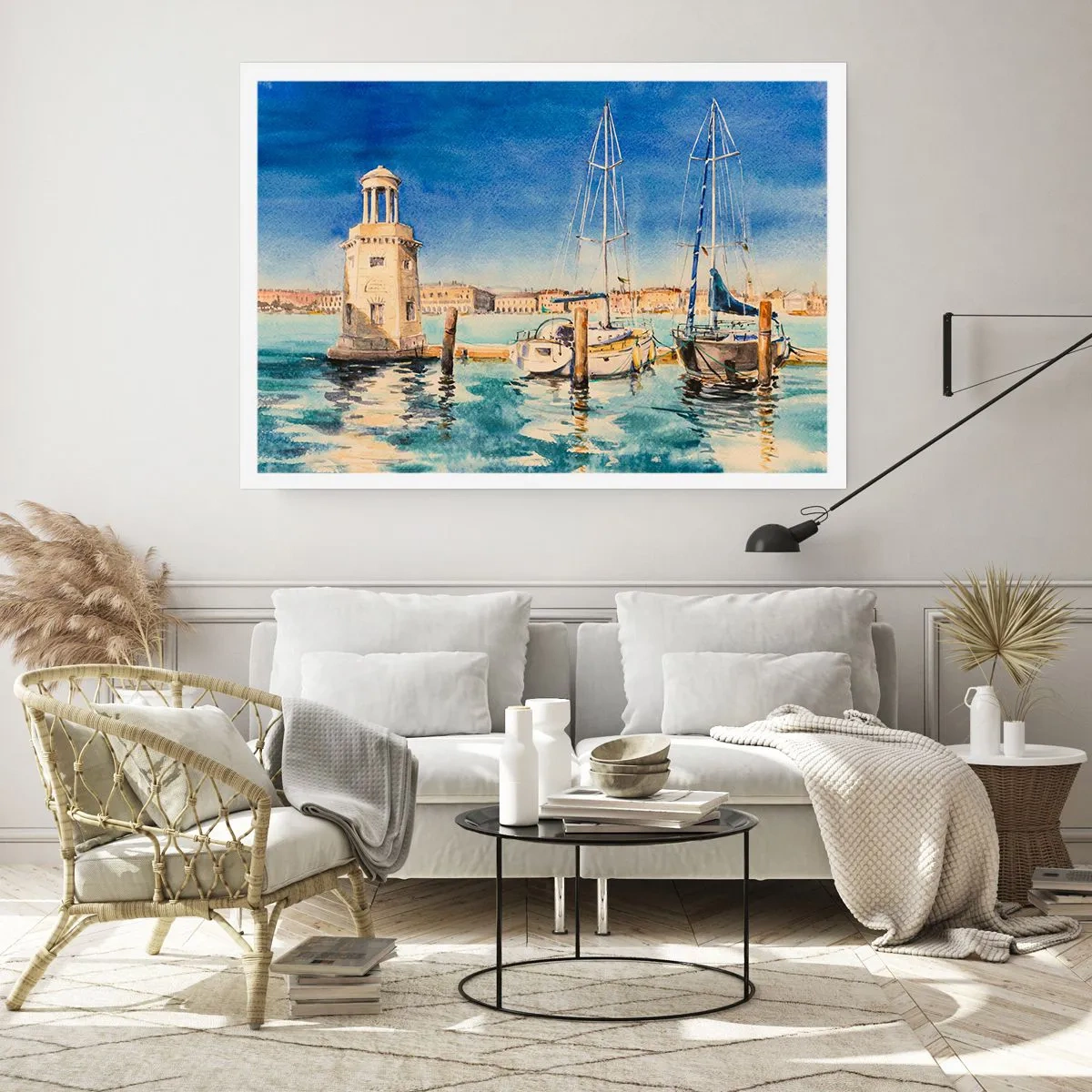 Poster - Sonnige Lagune - 40x30 cm