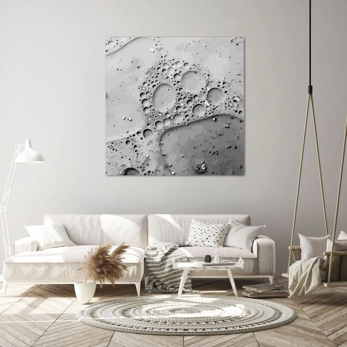 Bild auf Leinwand - Leinwandbild - Schaumpfad - 70x70 cm