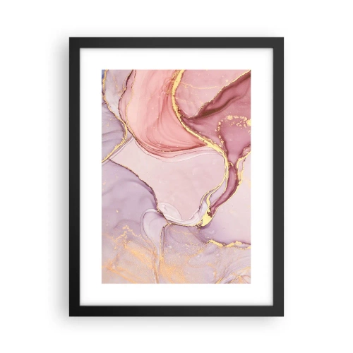 Poster in einem schwarzem Rahmen - Eine Liebkosung der Farben - 30x40 cm