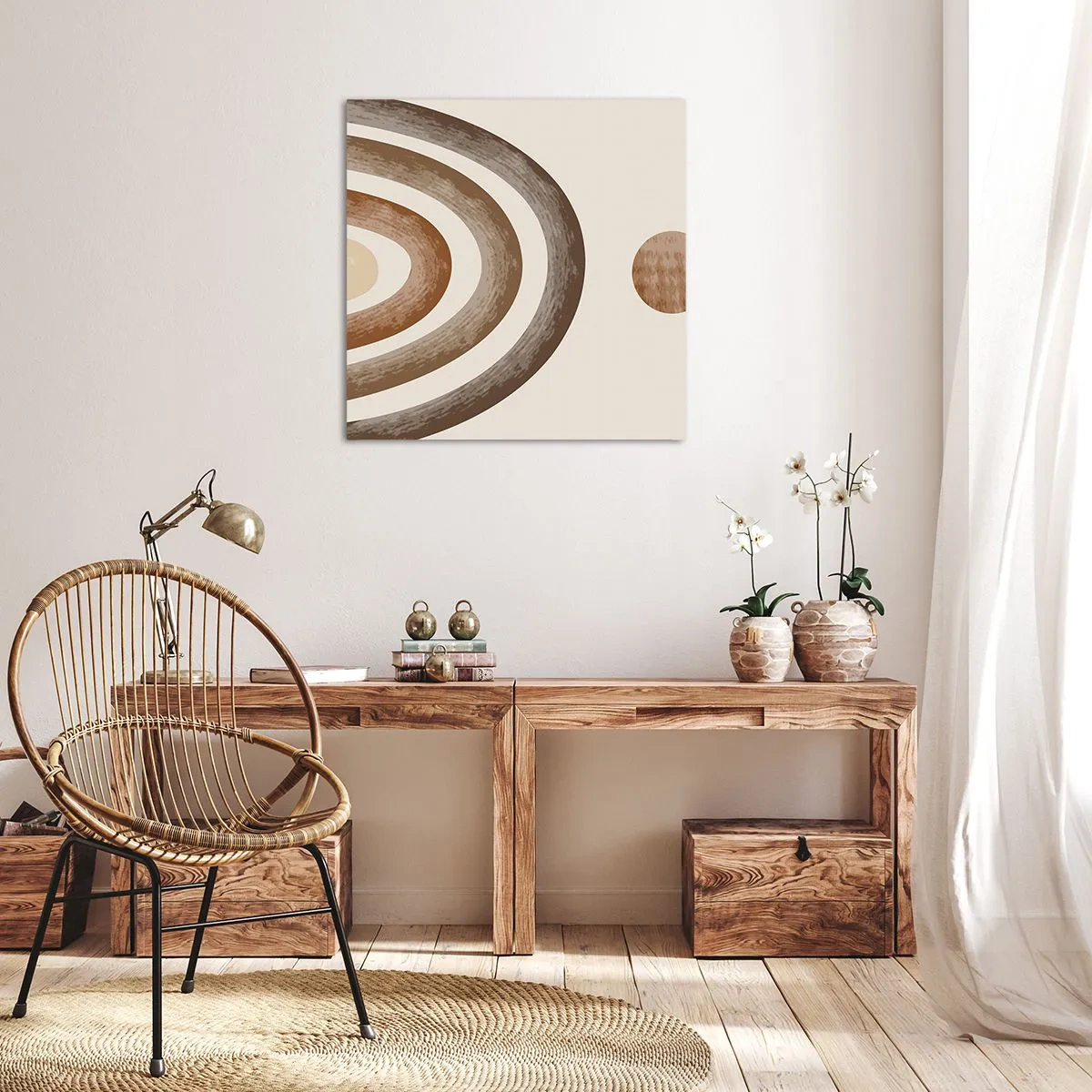 Bild auf Leinwand - Leinwandbild - In einer weit entfernten Galaxie - 70x70 cm