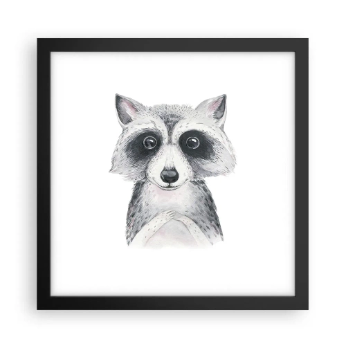 Poster in einem schwarzem Rahmen - Ein Moment zum Bewegen - 30x30 cm