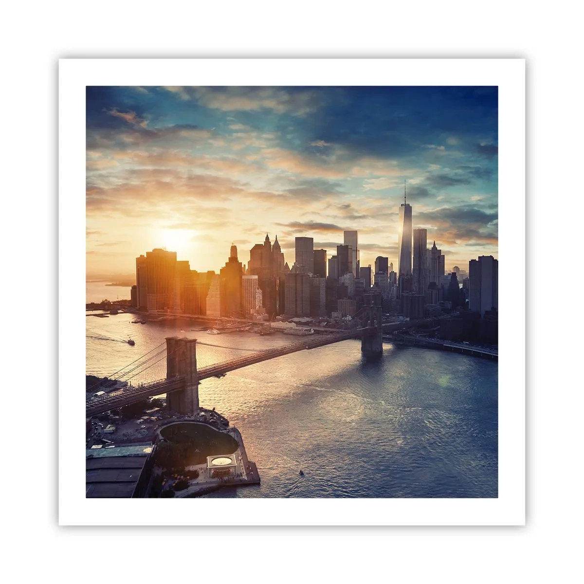 Poster - Westliches Kulturdenkmal - 60x60 cm