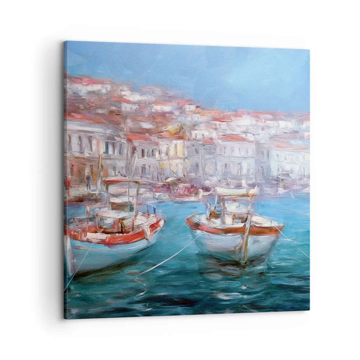 Bild auf Leinwand - Leinwandbild - Italienische Bucht - 50x50 cm