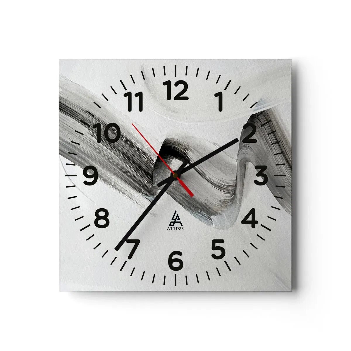Wanduhr - Glasuhr - Lässig zum Spaß - 40x40 cm