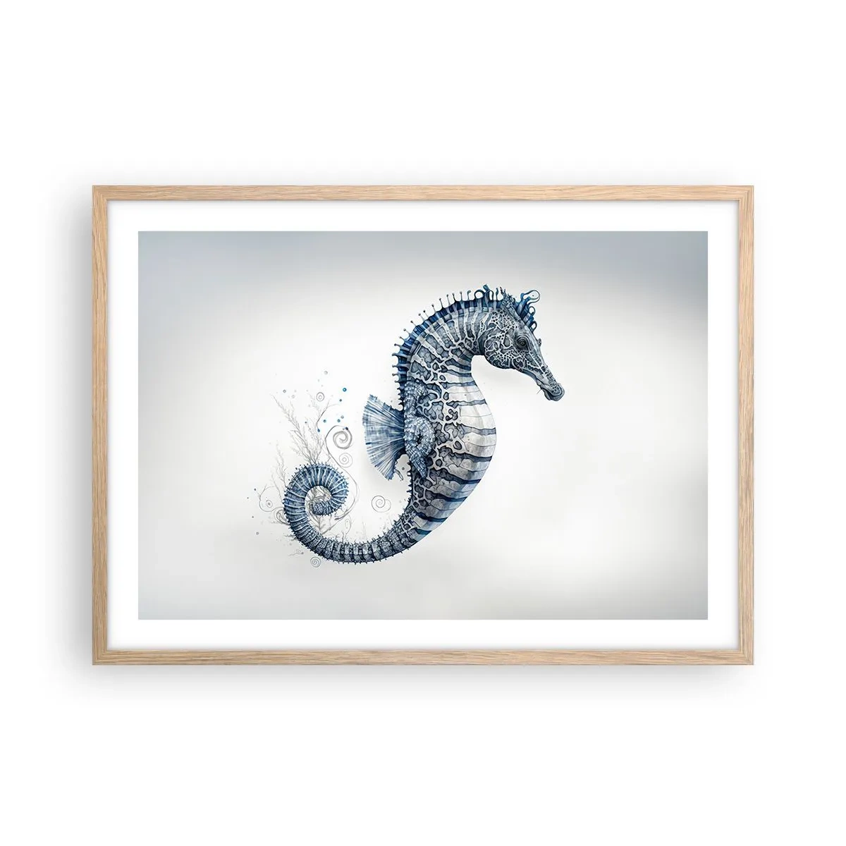 Poster in einem Rahmen aus heller Eiche - Subtiler Witz der Natur - 70x50 cm