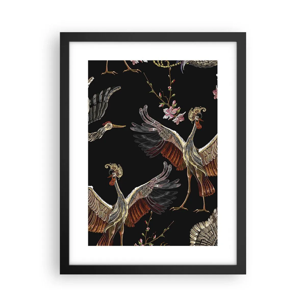 Poster in einem schwarzem Rahmen - Märchenvogel - 30x40 cm