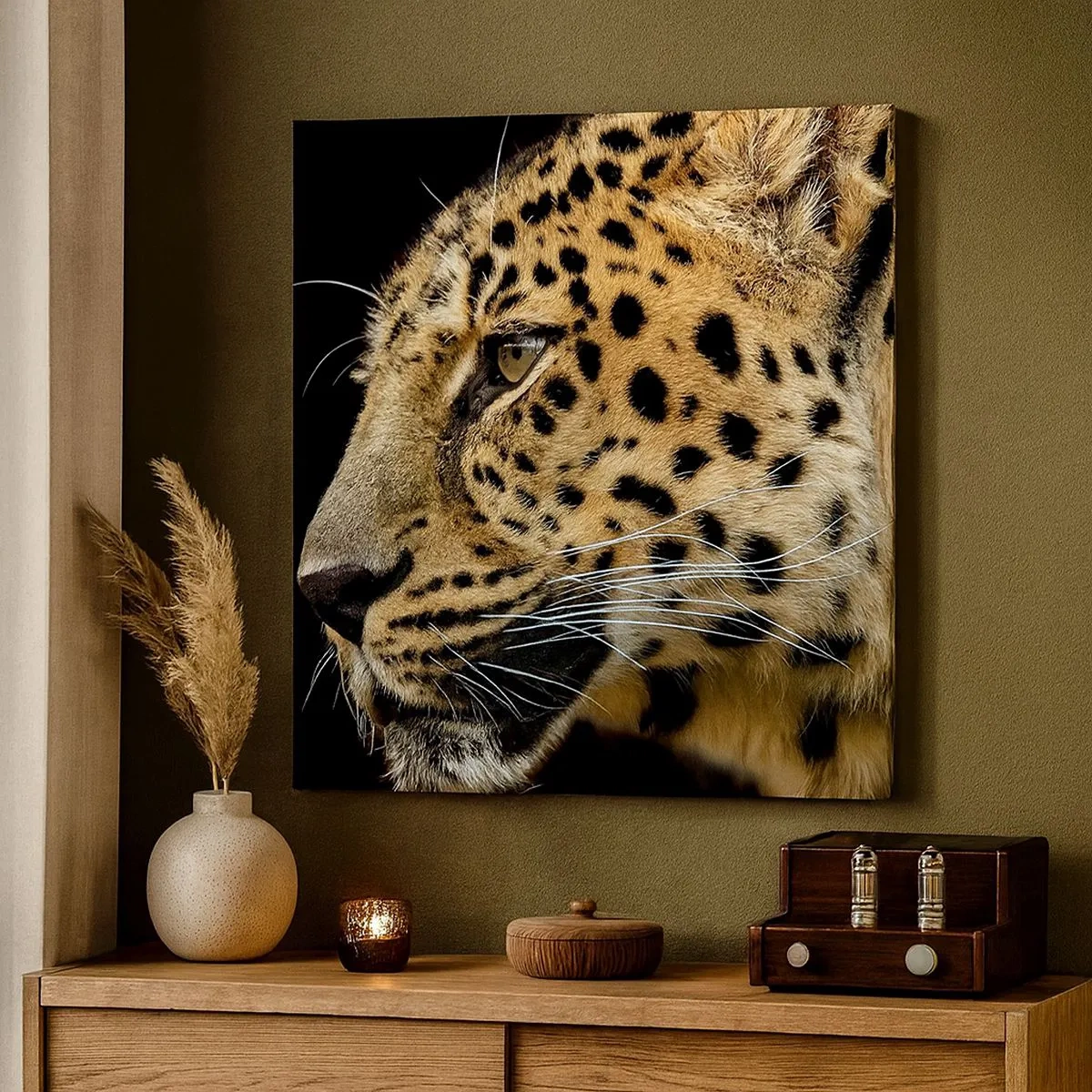 Bild auf Leinwand - Leinwandbild - Ruhig, fokussiert, bereit - 30x30 cm