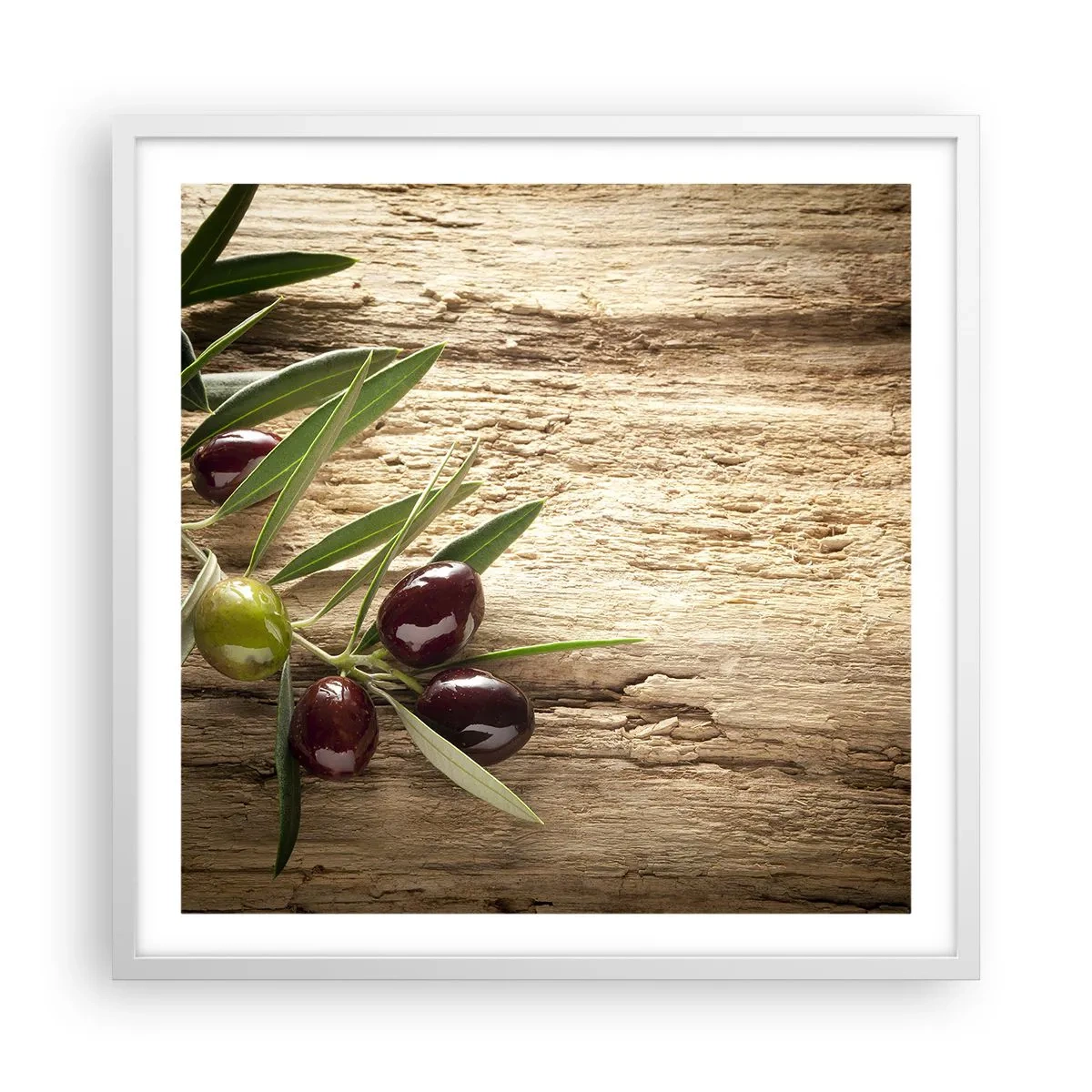 Poster in einem weißen Rahmen - Direkt aus der Natur - 60x60 cm