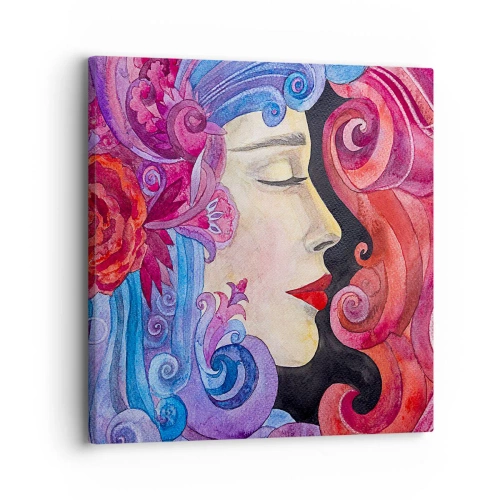 Bild auf Leinwand - Leinwandbild - Der Jugendstil lebt noch - 30x30 cm