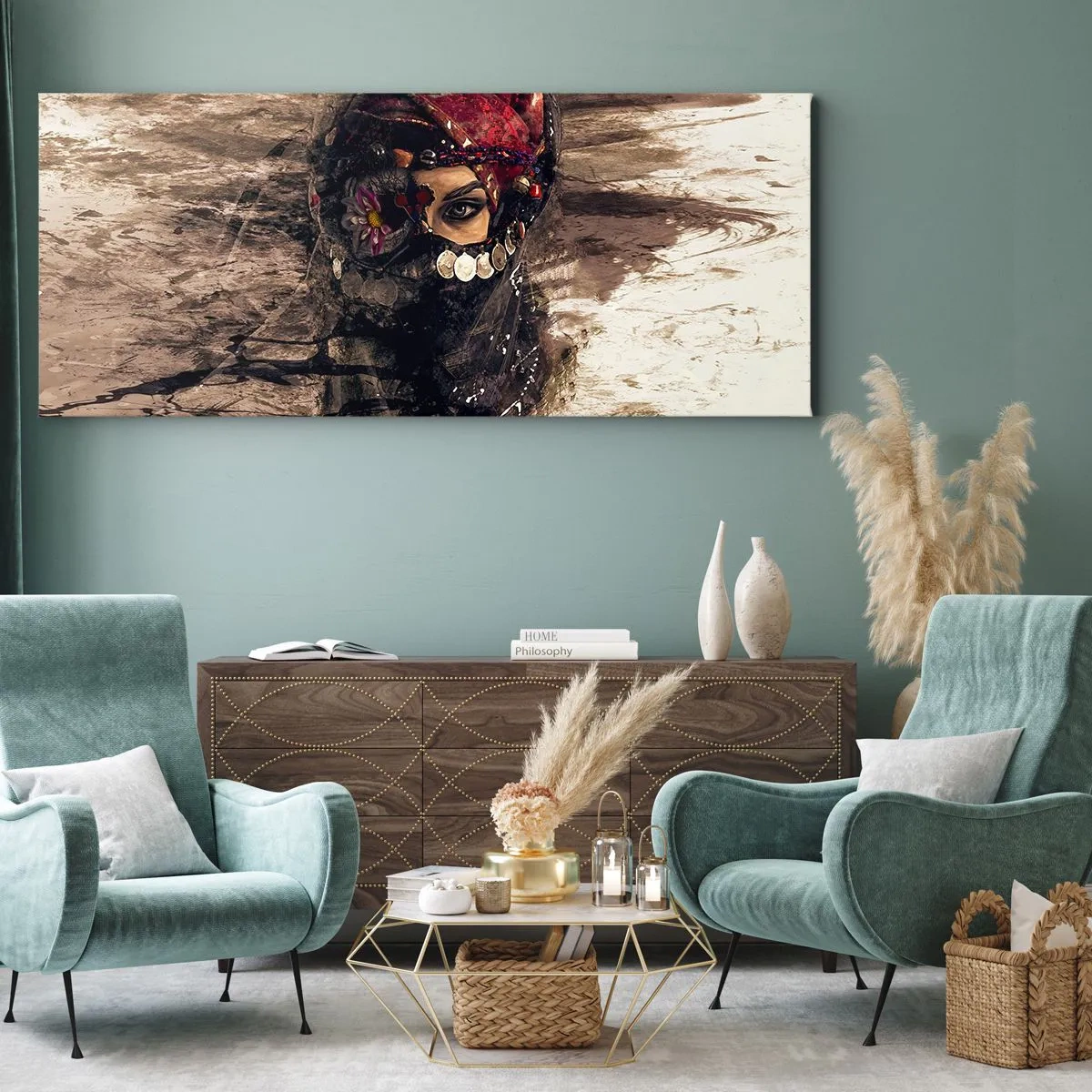 Bild auf Leinwand - Leinwandbild - Gelinde gesagt besorgniserregend - 100x40 cm