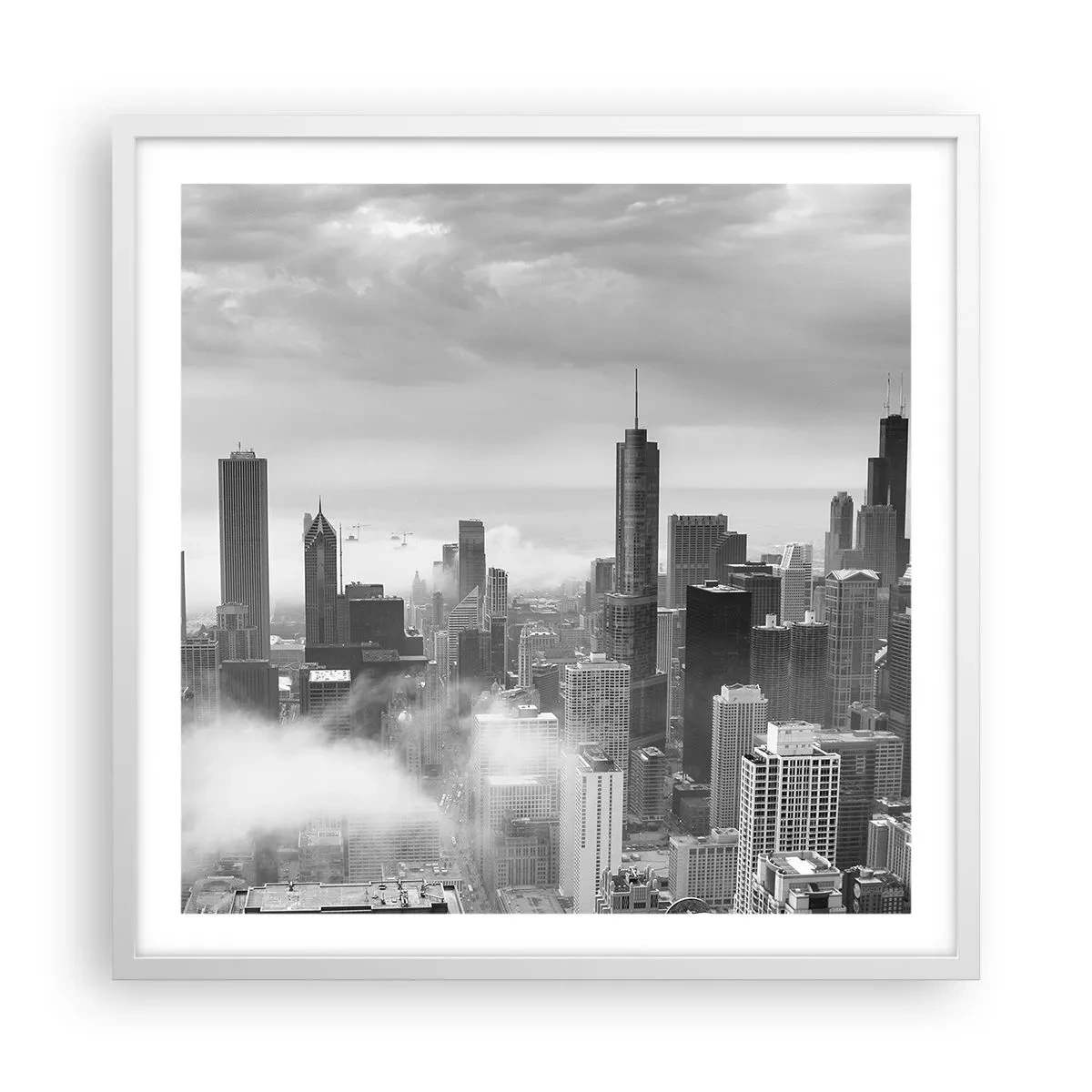 Poster in einem weißen Rahmen - Amerikanische Landschaft - 60x60 cm