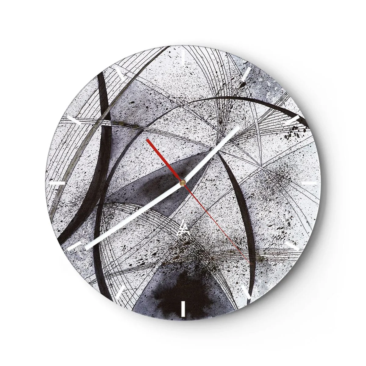 Wanduhr - Glasuhr - Futuristische Fantasie - 40x40 cm