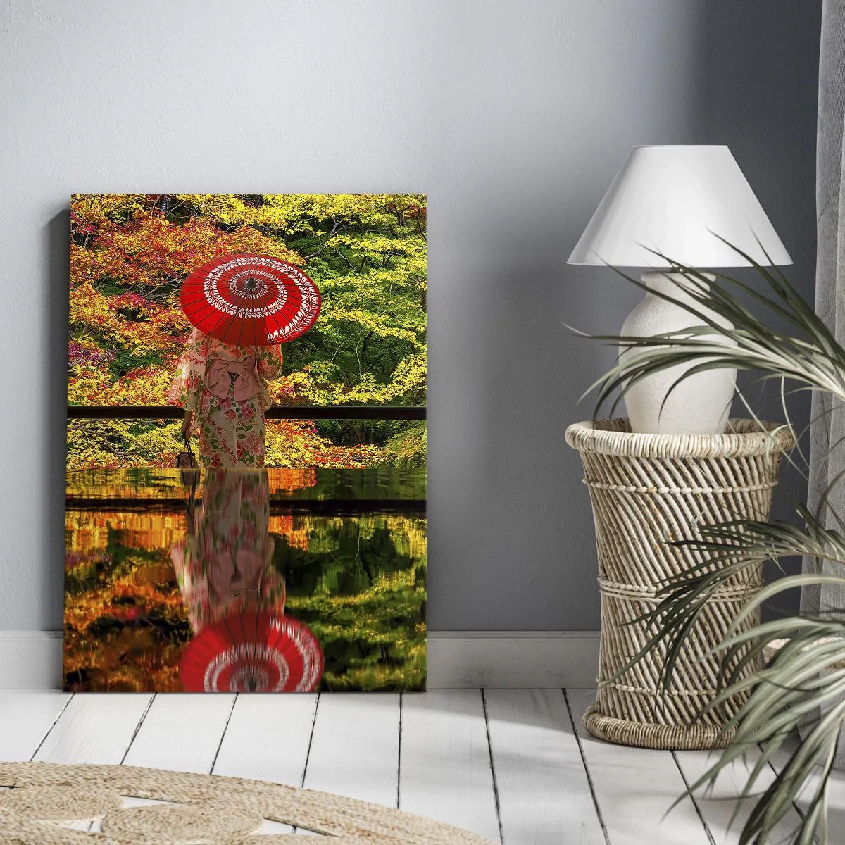 Bild auf Leinwand - Leinwandbild - Im Tempel der Natur - 45x80 cm