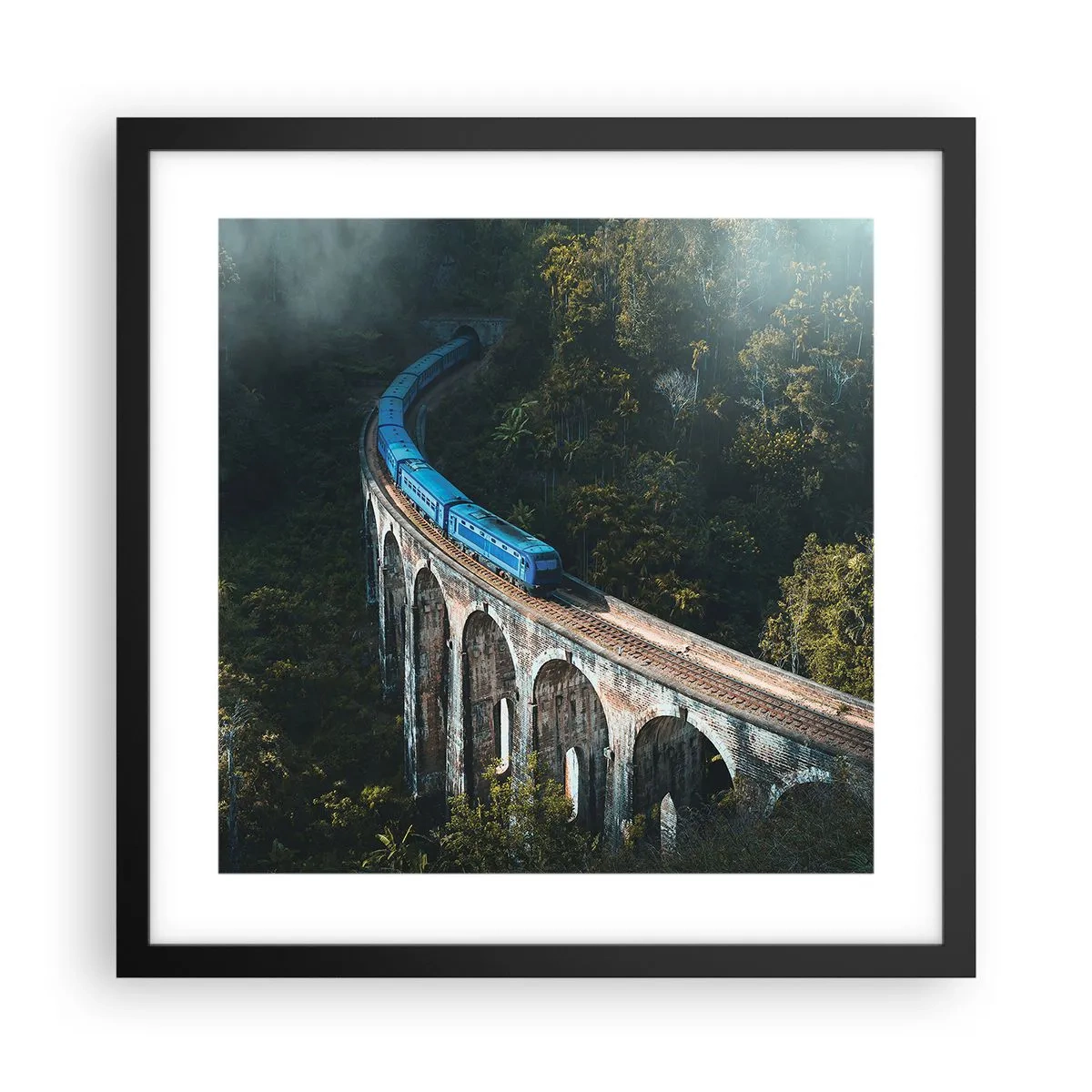 Poster in einem schwarzem Rahmen - Neigung zur Natur - 40x40 cm