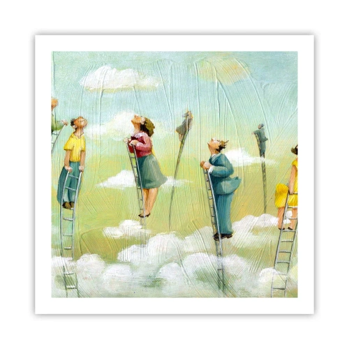 Poster - Hinter deinem Traum - 60x60 cm