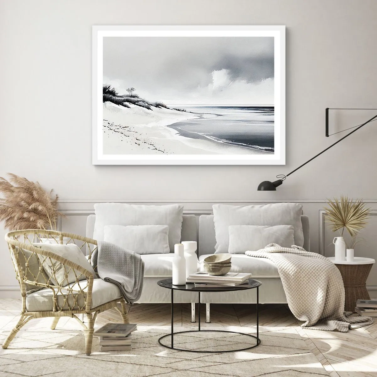 Poster in einem weißen Rahmen - Für immer zusammen - 70x50 cm