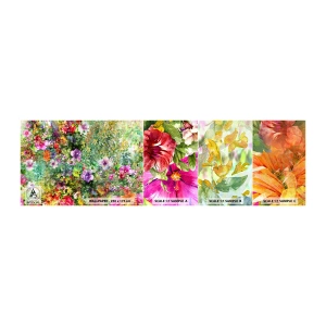 Fototapeten Muster Selbstklebend Deluxe Sticker - In Blumen für das Verderben - Blumen, Garten, Natur - 100x30 cm